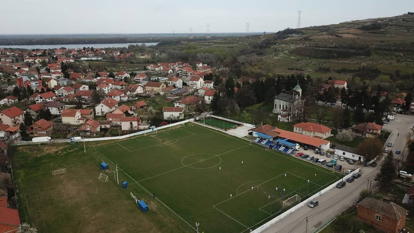 Stadion FK Vinča iz vazduha